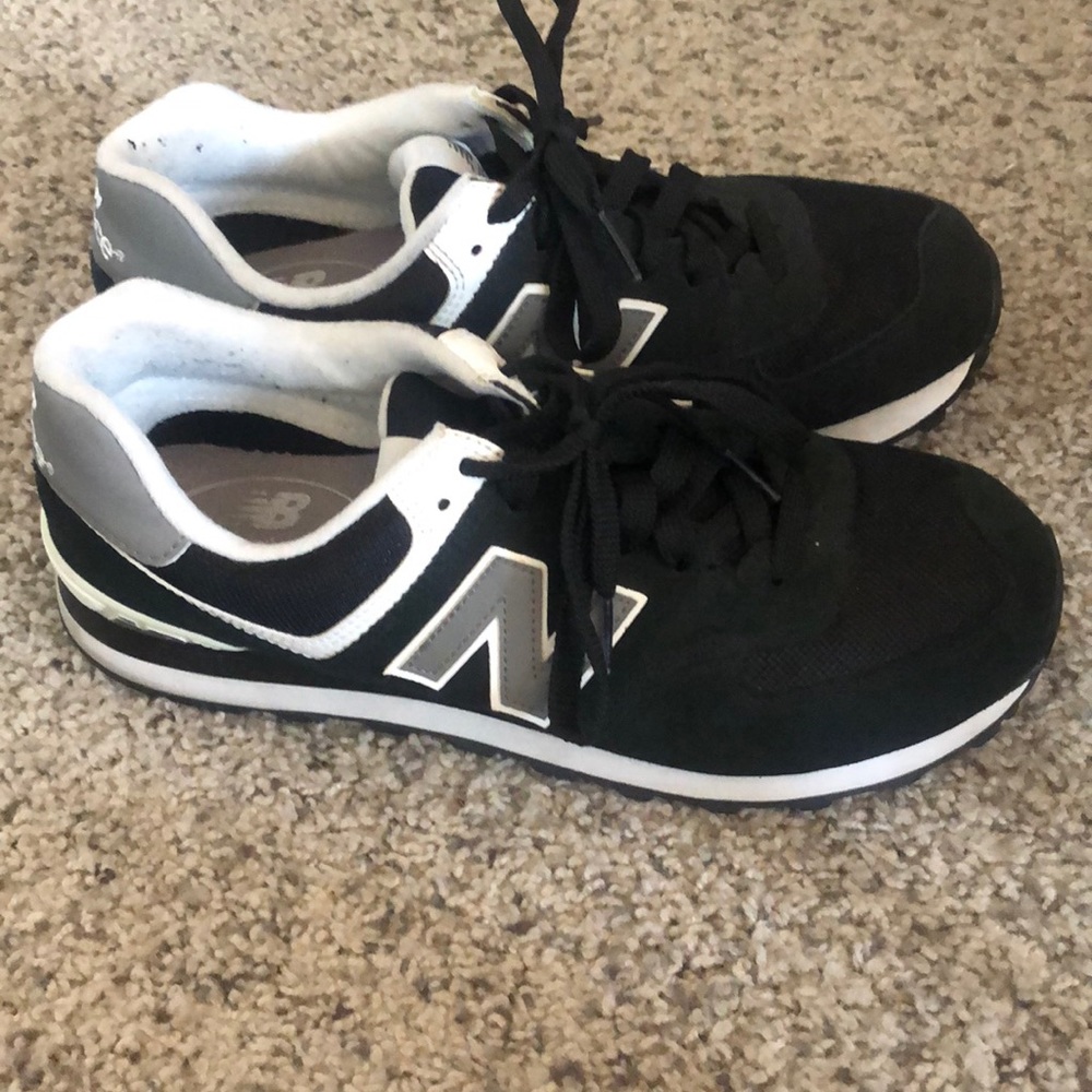 Black New Balance 574 Classic